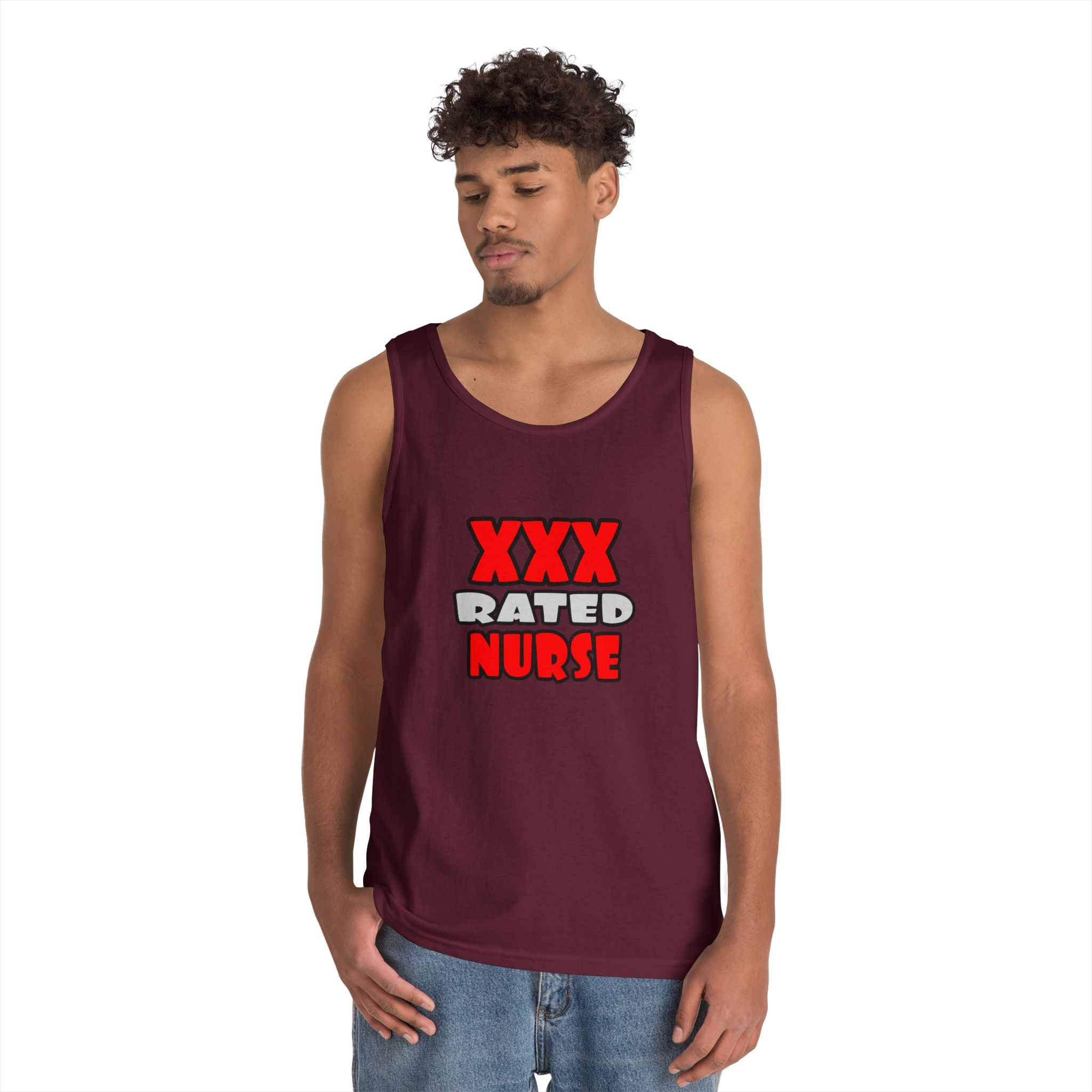 XXX Rated Nurse - Unisex Heavy Cotton Tank Top