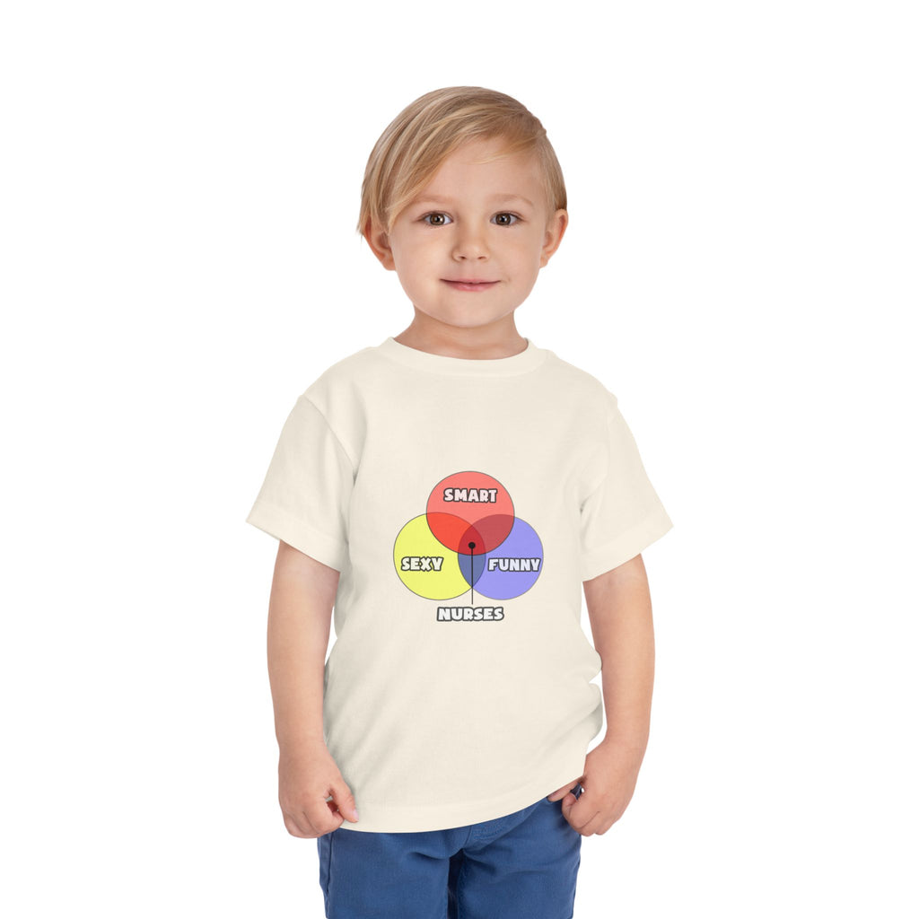 Venn Diagram .. Nurses - Toddler Short Sleeve Tee