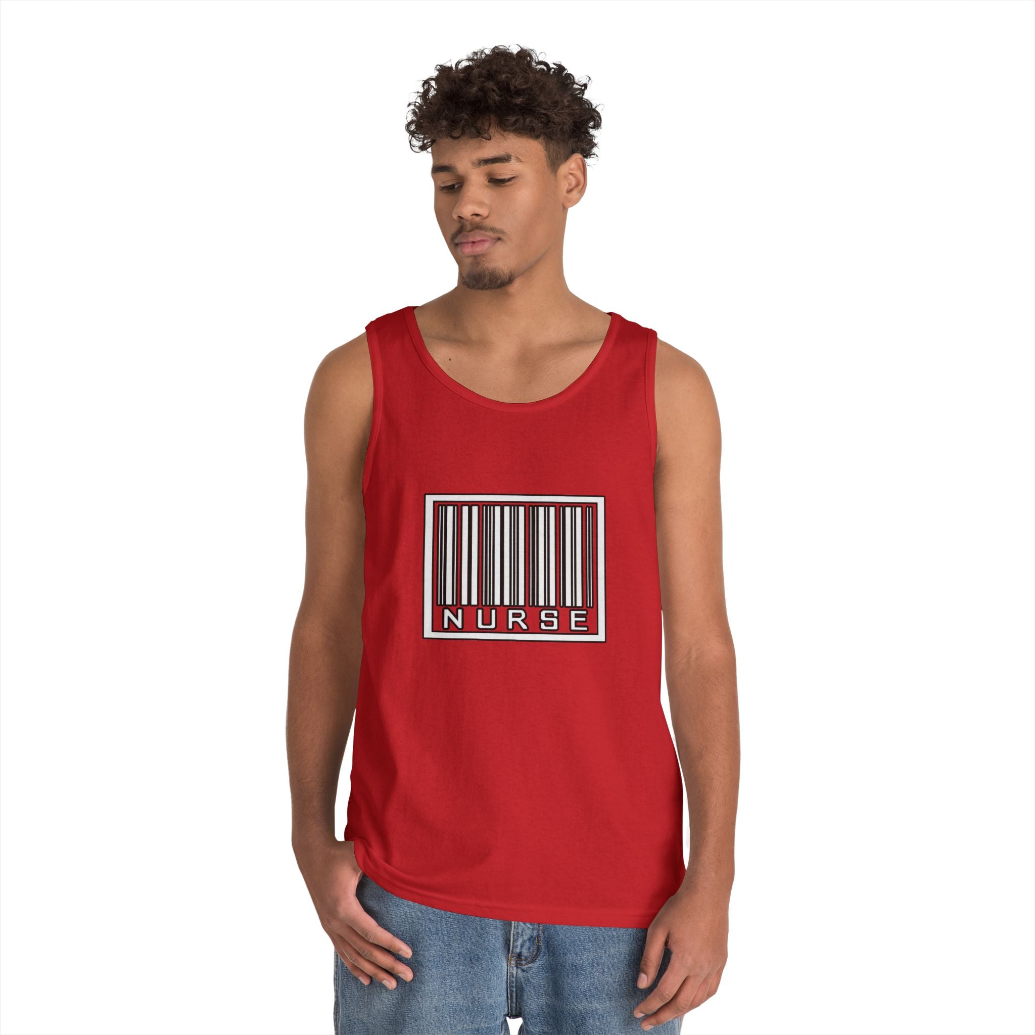 Barcode Nurse - Unisex Heavy Cotton Tank Top