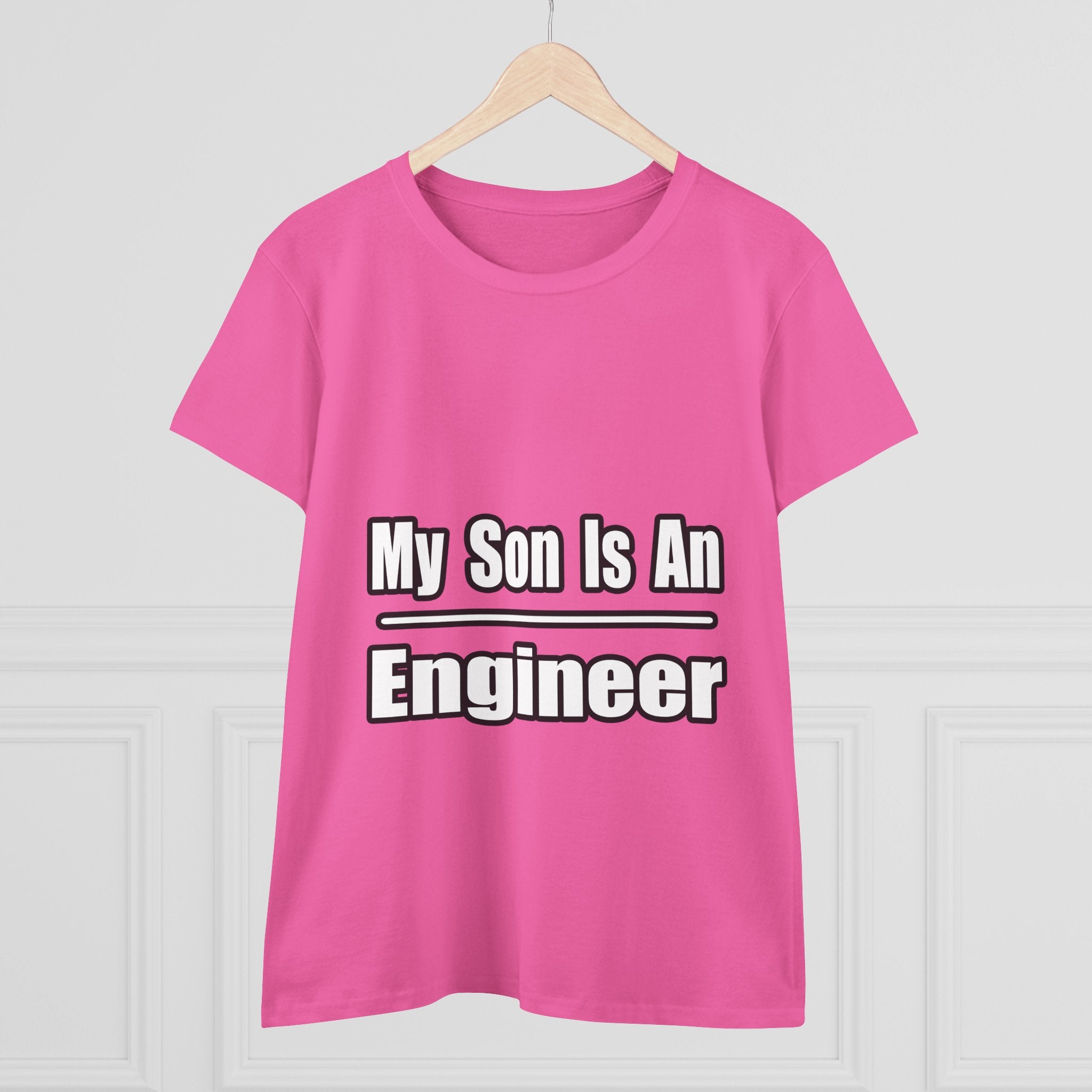 My Son Engineer - Women's Midweight Cotton Tee