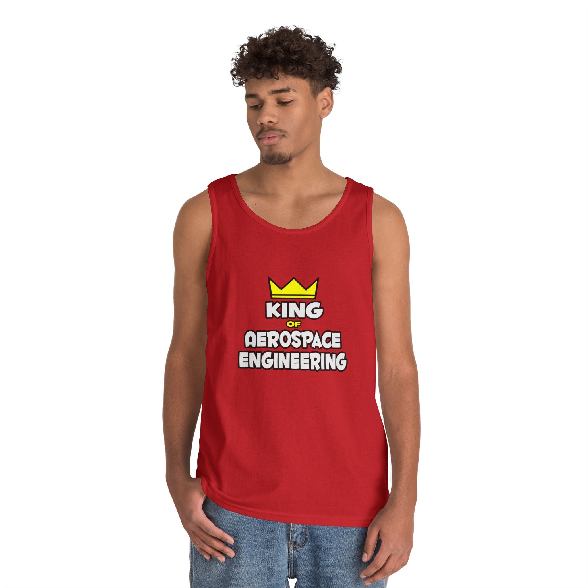 King of Aerospace Engineering - Unisex Heavy Cotton Tank Top