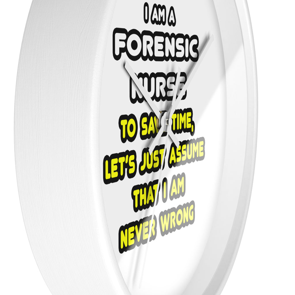 Funny Forensic Nurse T Shirts and Gifts - Wall Clock