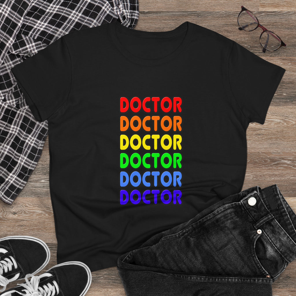 Rainbow Doctor - Women's Midweight Cotton Tee