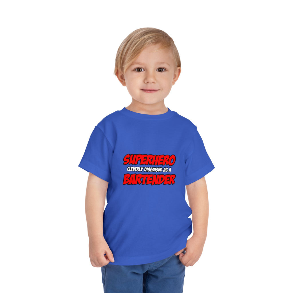 Superhero...Bartender - Toddler Short Sleeve Tee