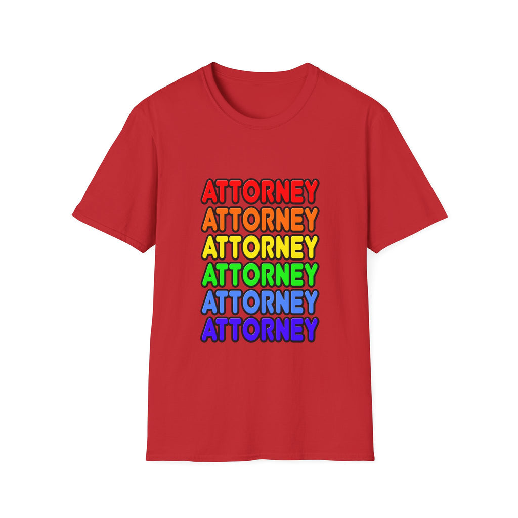 Rainbow Attorney - Unisex Softstyle T-Shirt