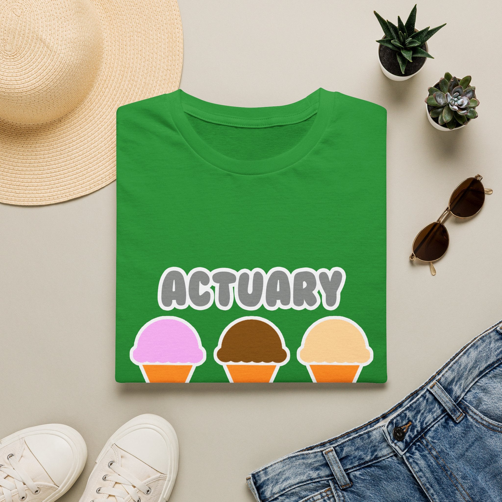 Actuary ... Will Work For Ice Cream - Unisex Softstyle T-Shirt