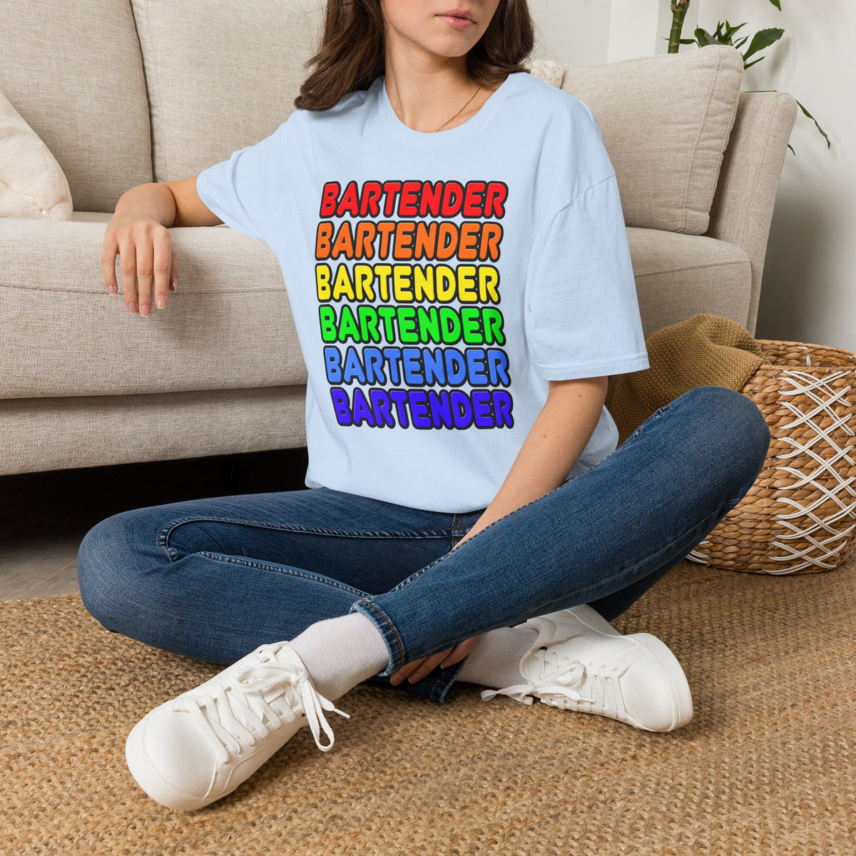 Rainbow Bartender - Unisex Softstyle T-Shirt