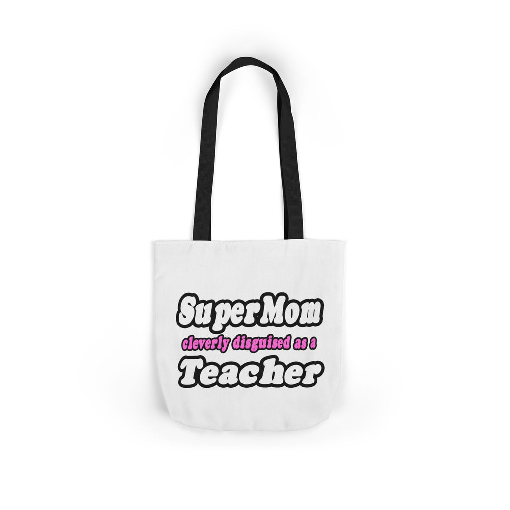 supermom teacher - Canvas Tote Bag, 5-Color Straps