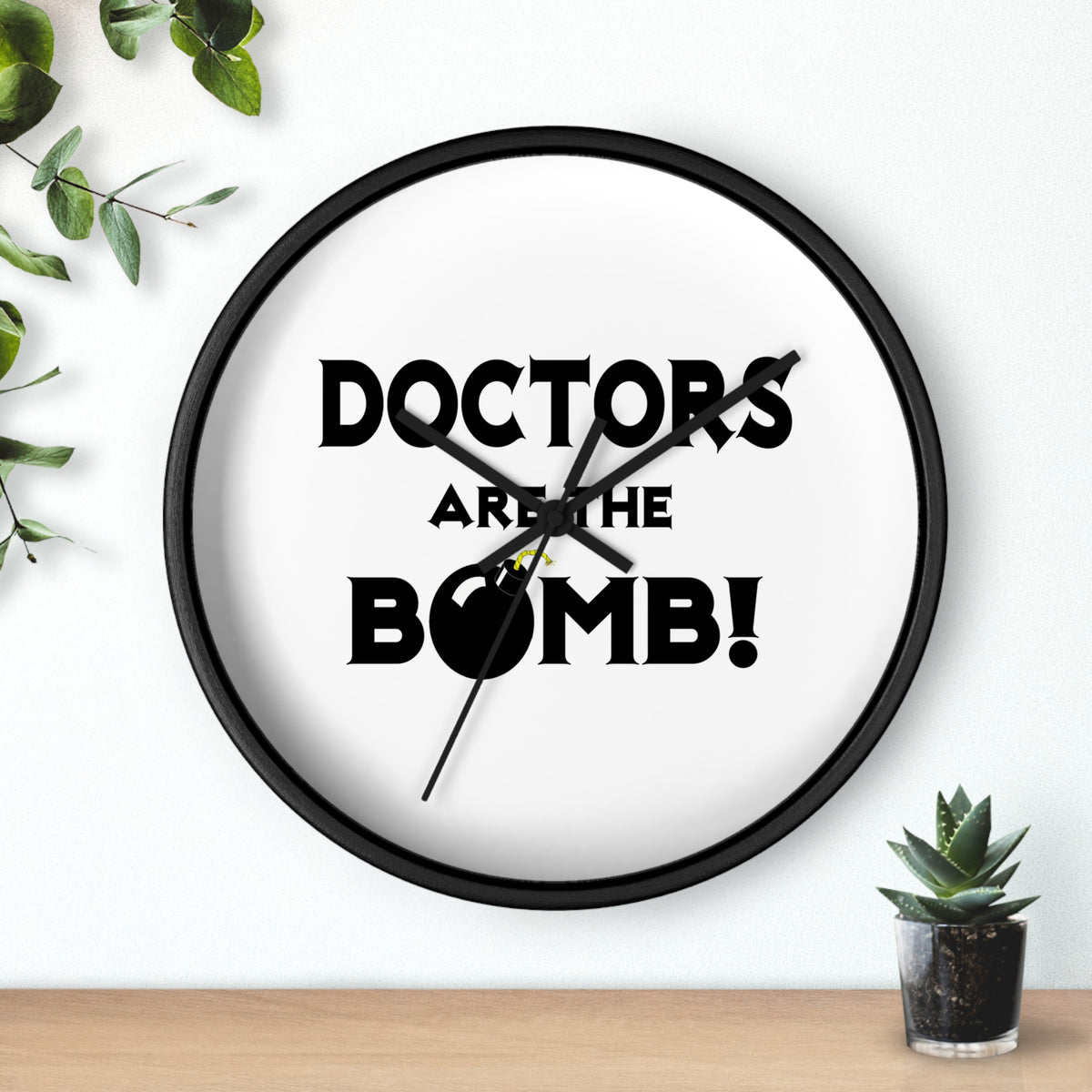 Doctors Are The Bomb! (2) - Wall Clock