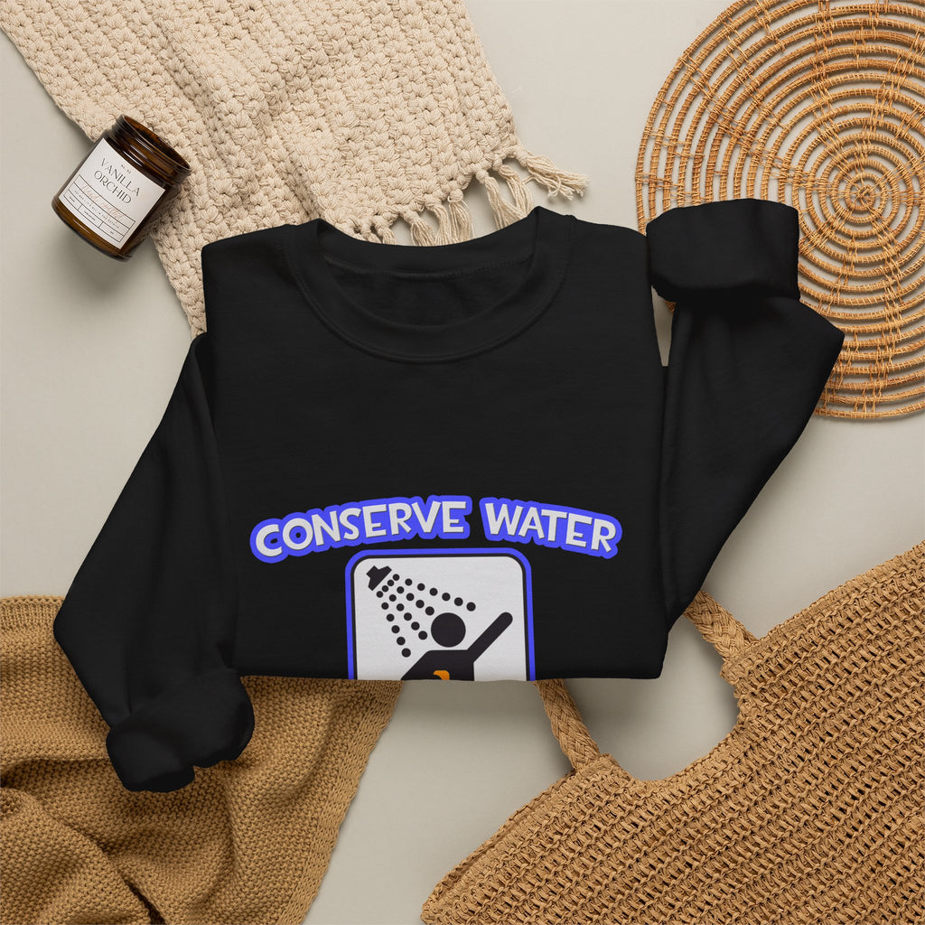 Conserve Water .. Shower With Aerospace Engineer - Unisex Heavy Blend™ Crewneck Sweatshirt