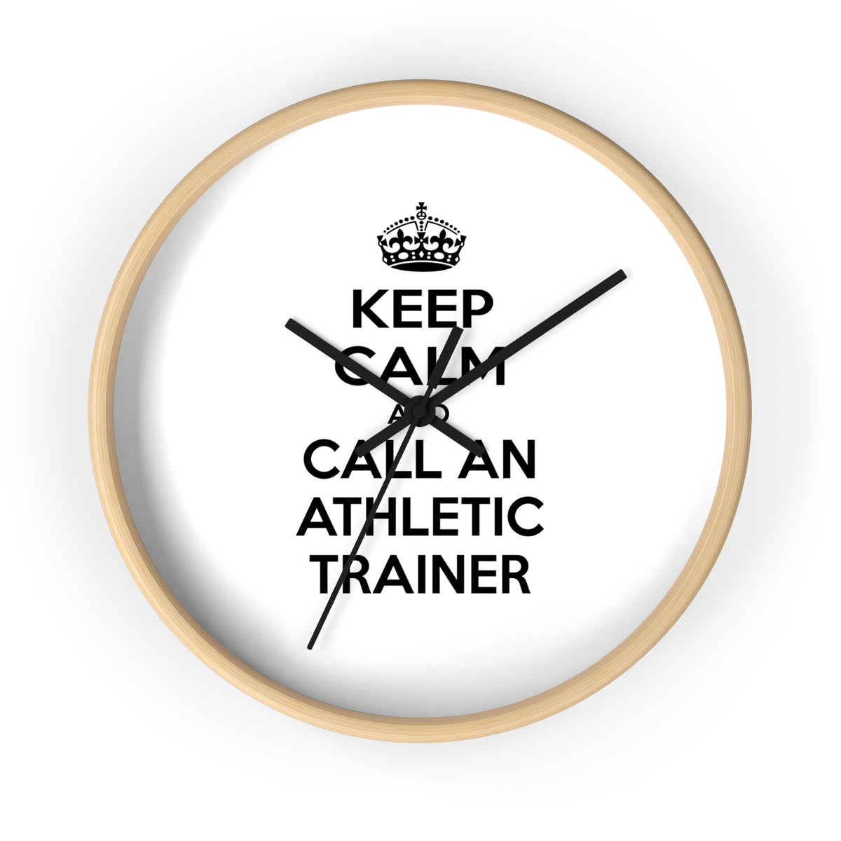 Keep Calm and Call an Athletic Trainer - Wall Clock
