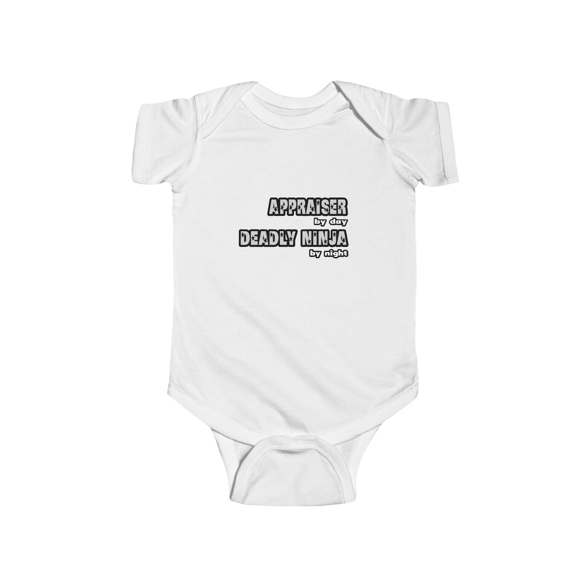 Appraiser By Day...Deadly Ninja By Night - Infant Fine Jersey Bodysuit