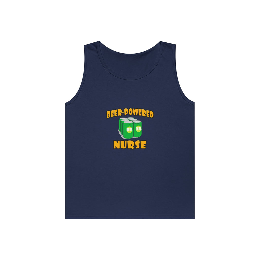 Beer Powered Nurse - Unisex Heavy Cotton Tank Top