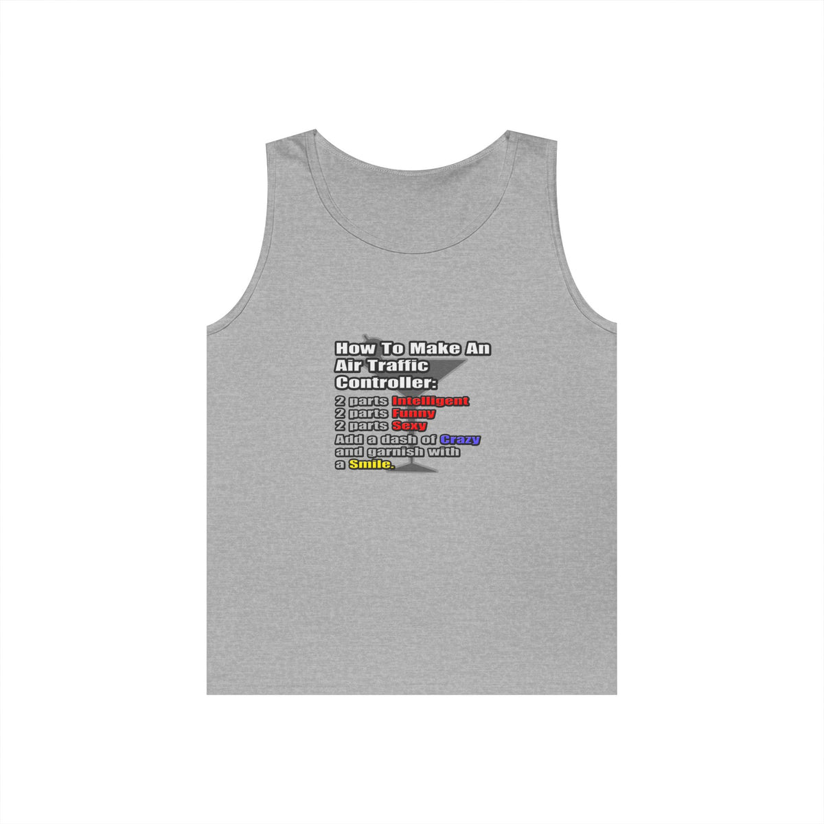 How To Make an Air Traffic Controller - Unisex Heavy Cotton Tank Top