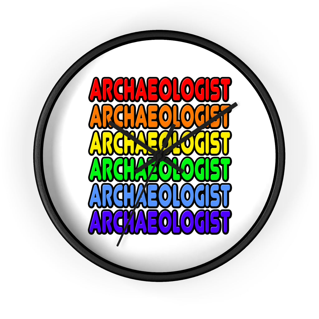 Rainbow Archaeologist - Wall Clock