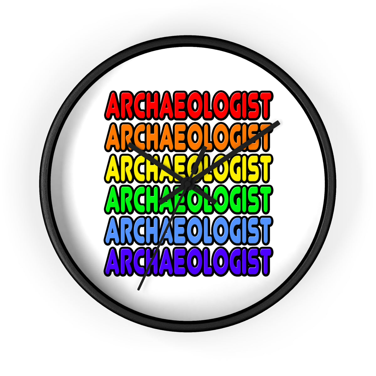 Rainbow Archaeologist - Wall Clock