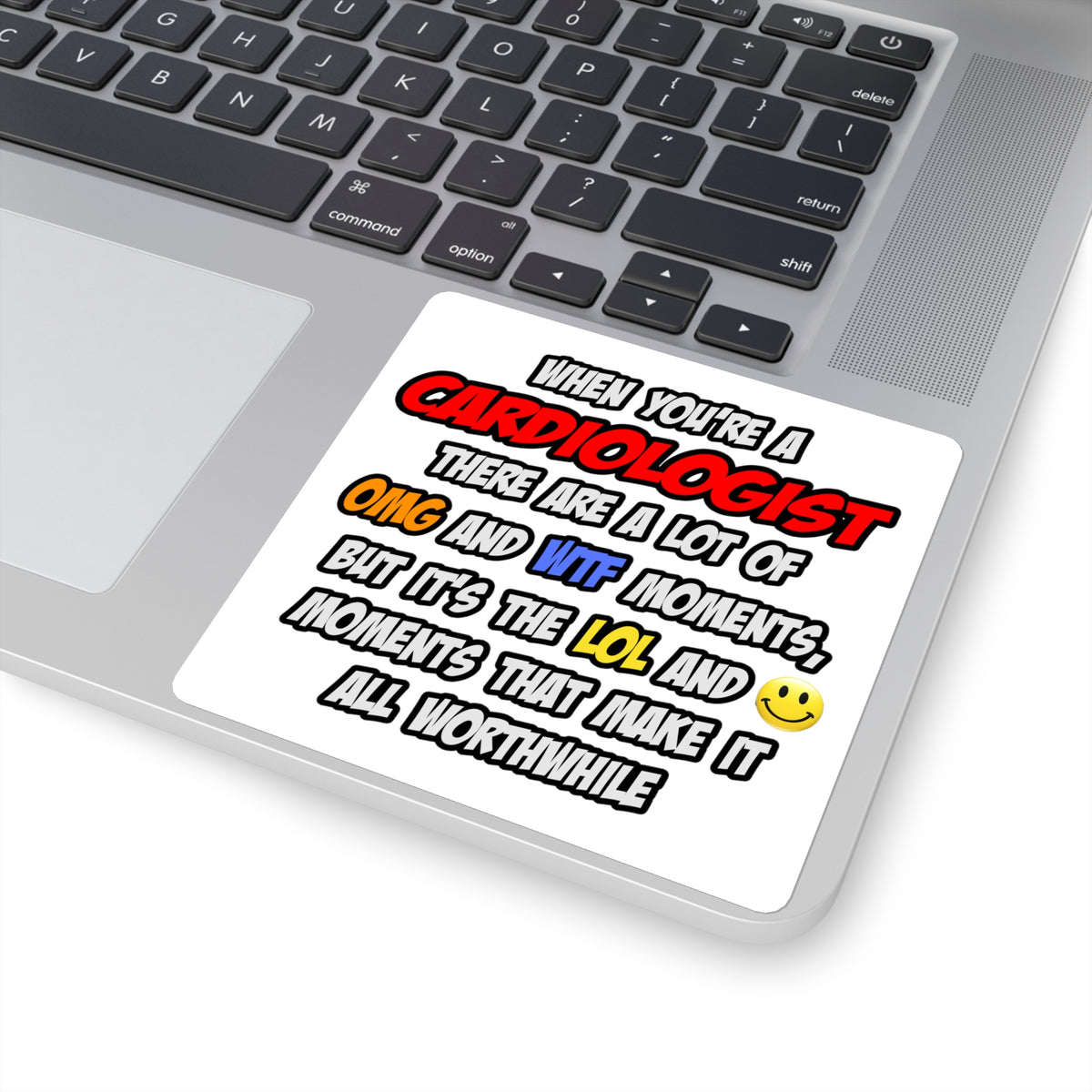 Cardiologist .. OMG WTF LOL - Square Stickers