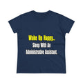 Sleep With An Administrative Assistant - Women's Midweight Cotton Tee