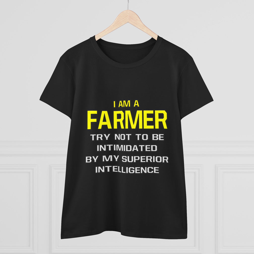 Farmer...Superior Intelligence - Women's Midweight Cotton Tee