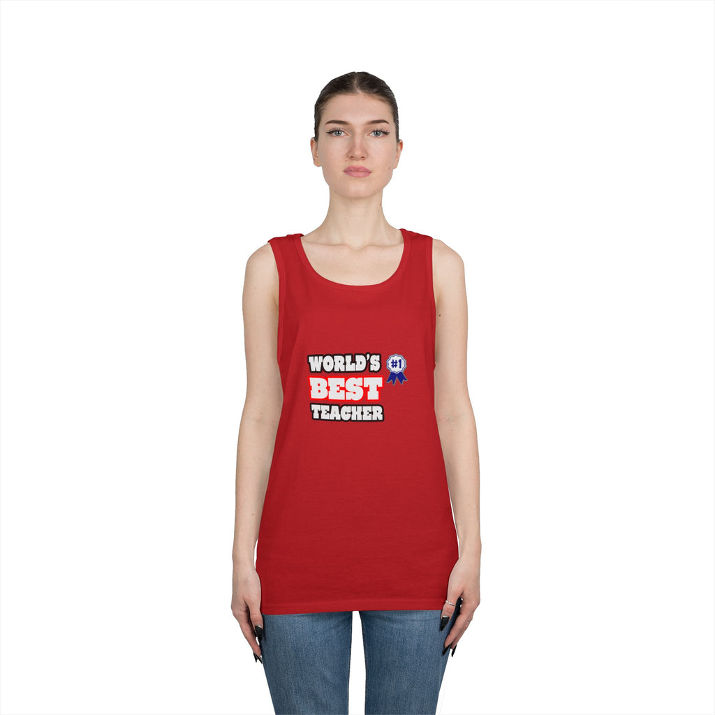 World's Best Teacher - Unisex Heavy Cotton Tank Top