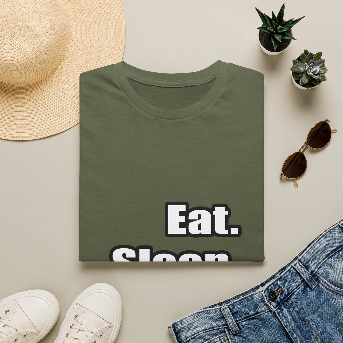 eat sleep teach - Unisex Softstyle T-Shirt