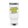 Archaeologists Kick Ass! - Stainless Steel Travel Mug with Handle, 14oz