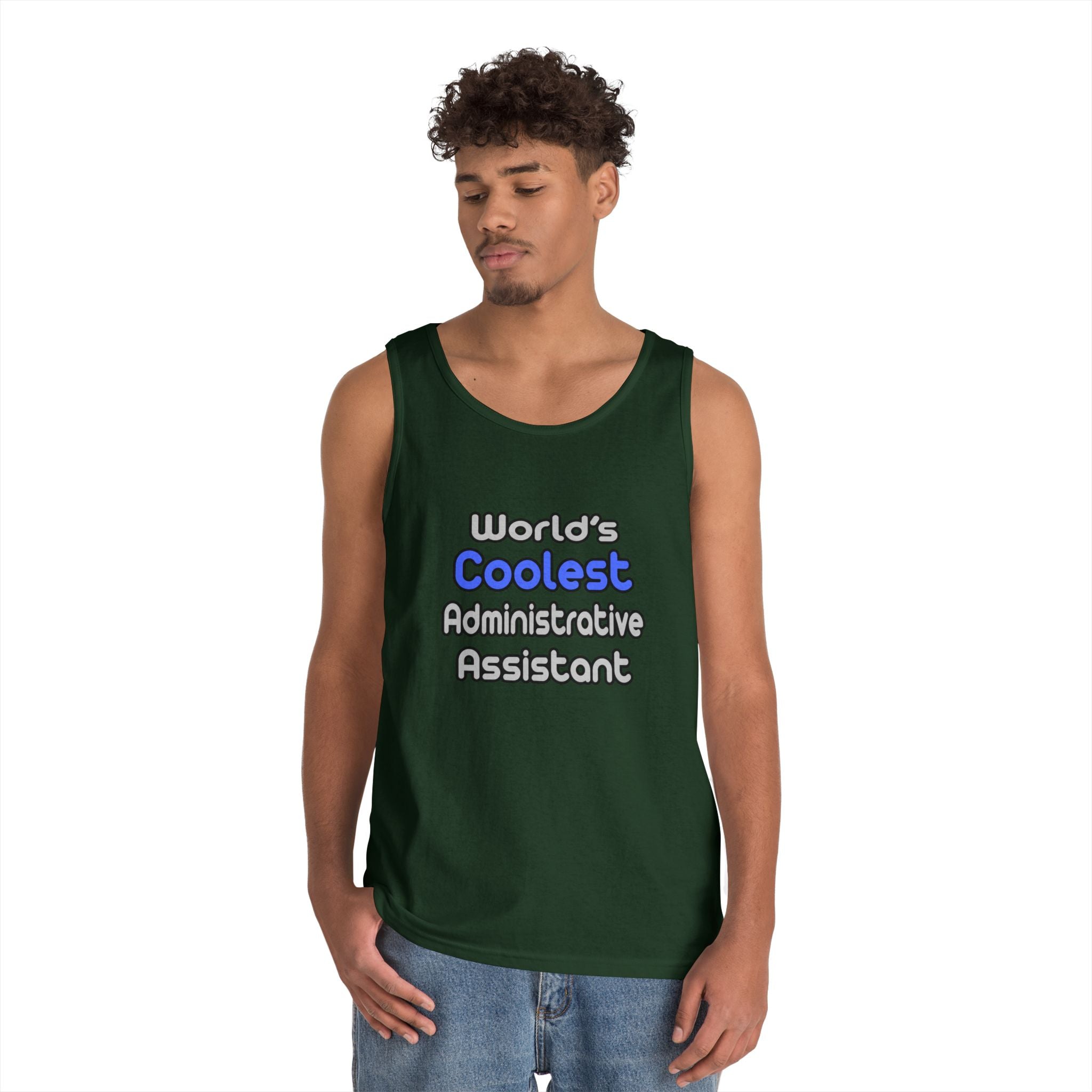 World's Coolest Administrative Assistant - Unisex Heavy Cotton Tank Top