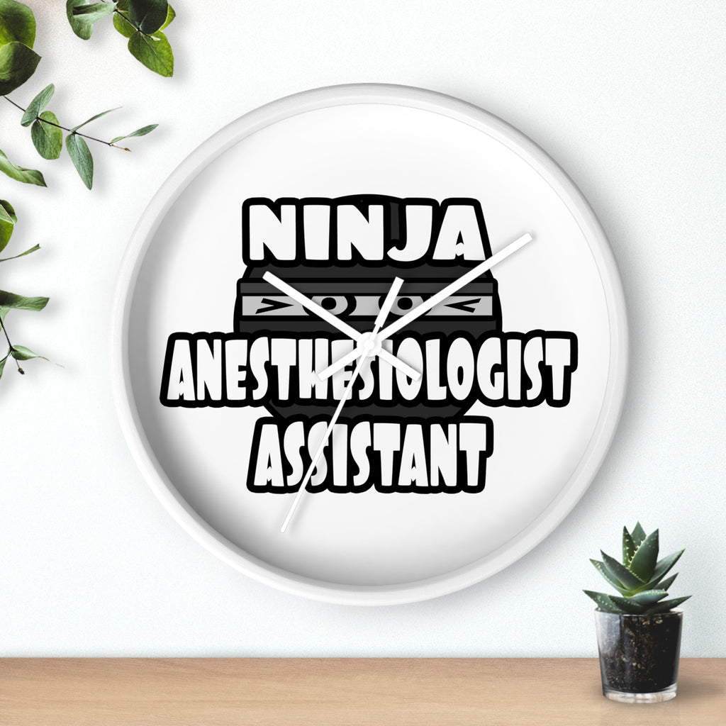 Ninja Anesthesiologist Assistant - Wall Clock
