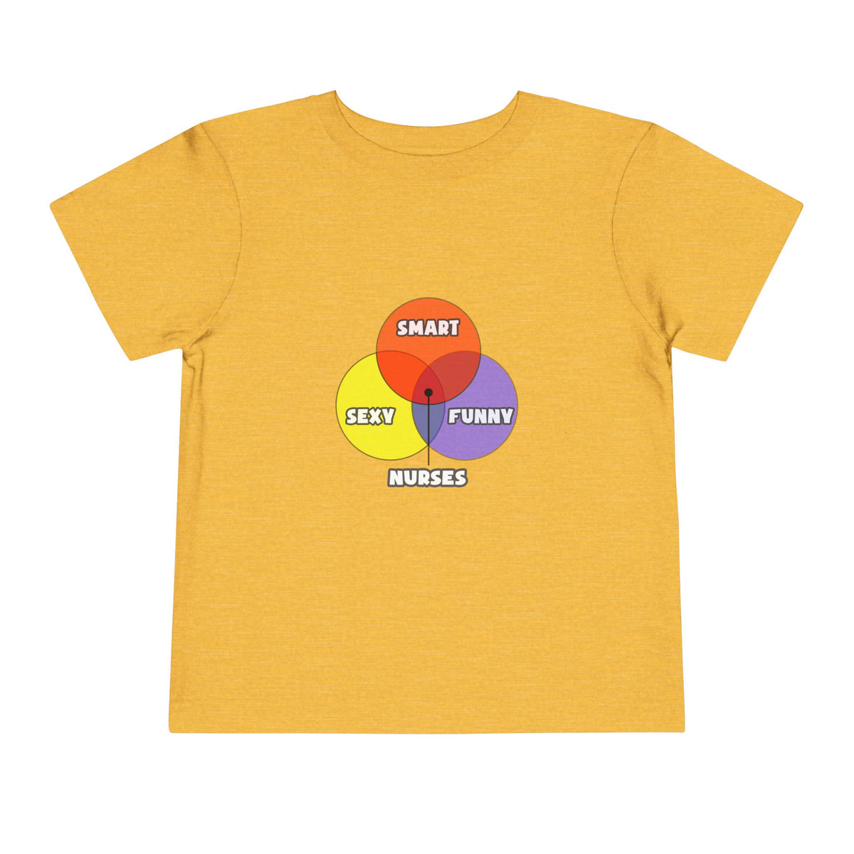 Venn Diagram .. Nurses - Toddler Short Sleeve Tee