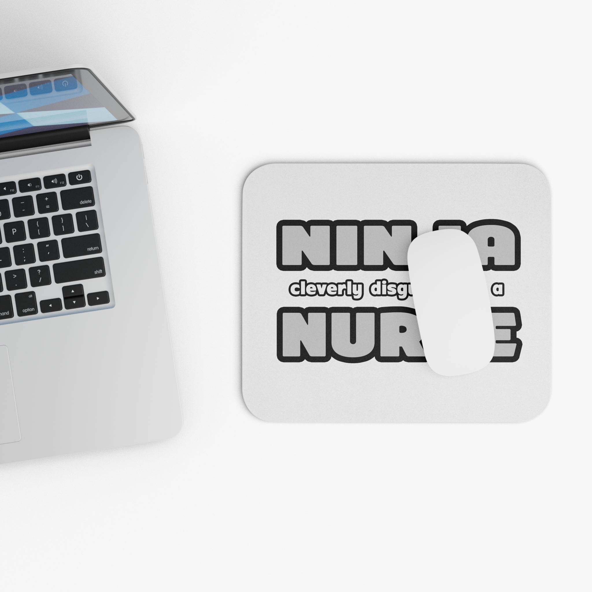 Ninja Cleverly Disguised As A Nurse - Mouse Pad (Rectangle)