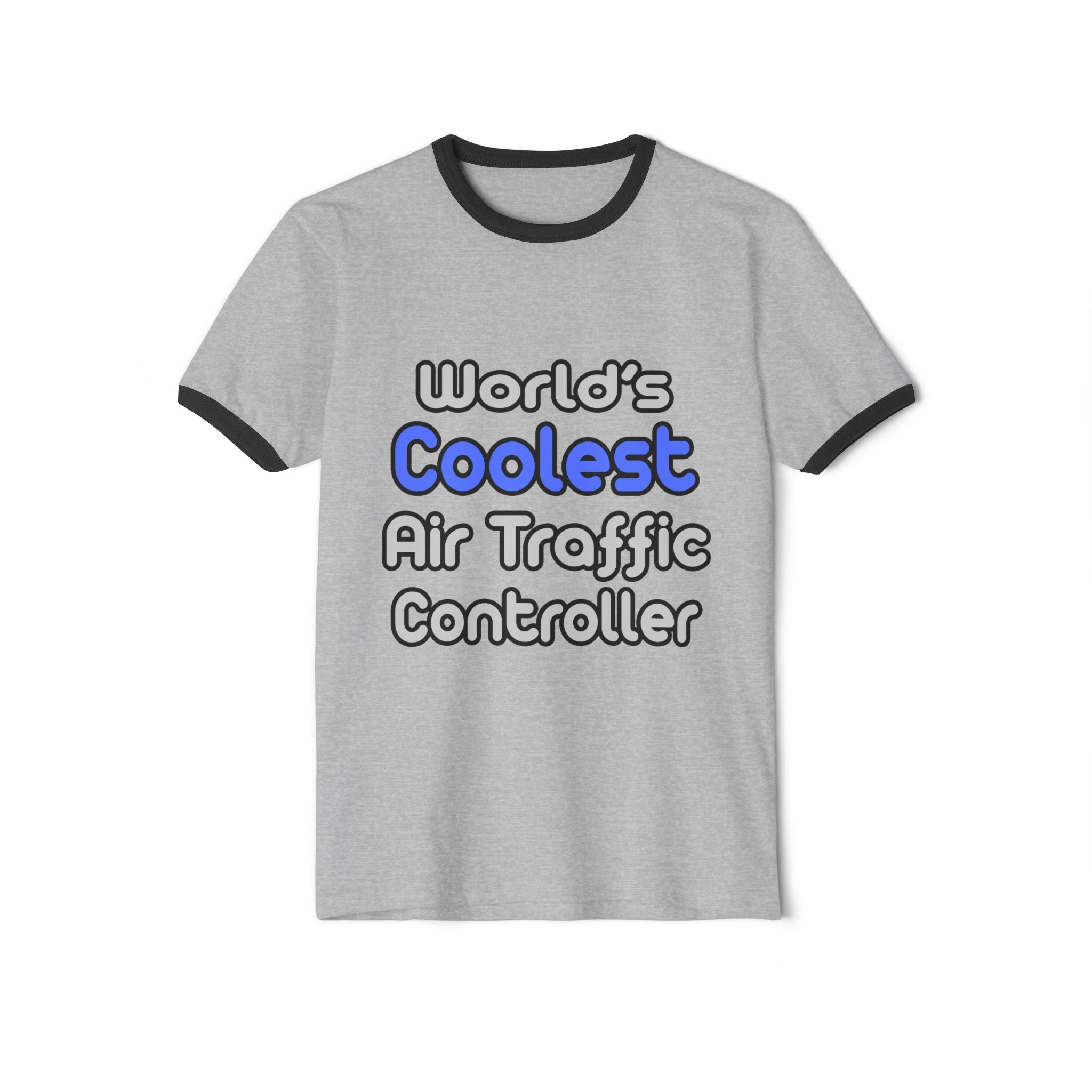World's Coolest Air Traffic Controller - Unisex Cotton Ringer T-Shirt