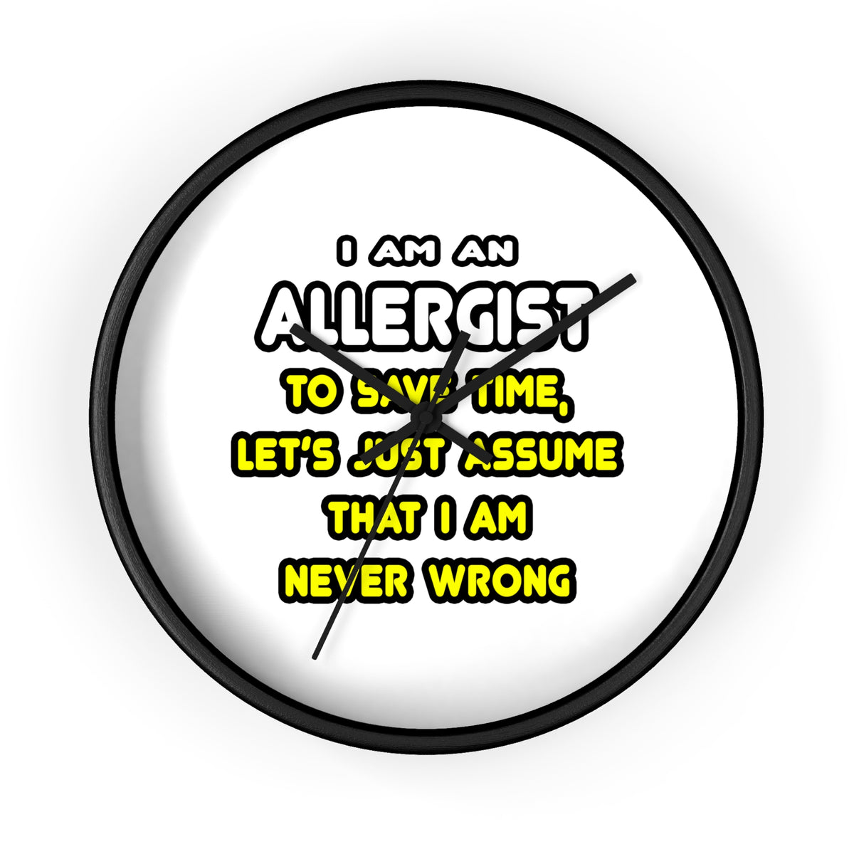 Funny Allergist T Shirts and Gifts - Wall Clock