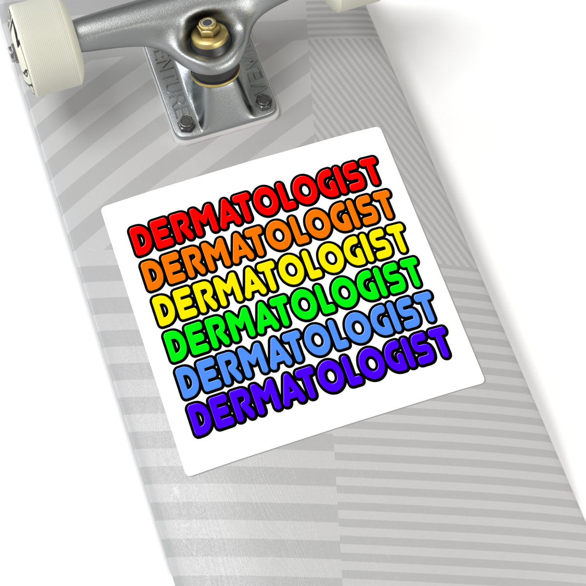 Rainbow Dermatologist - Square Stickers