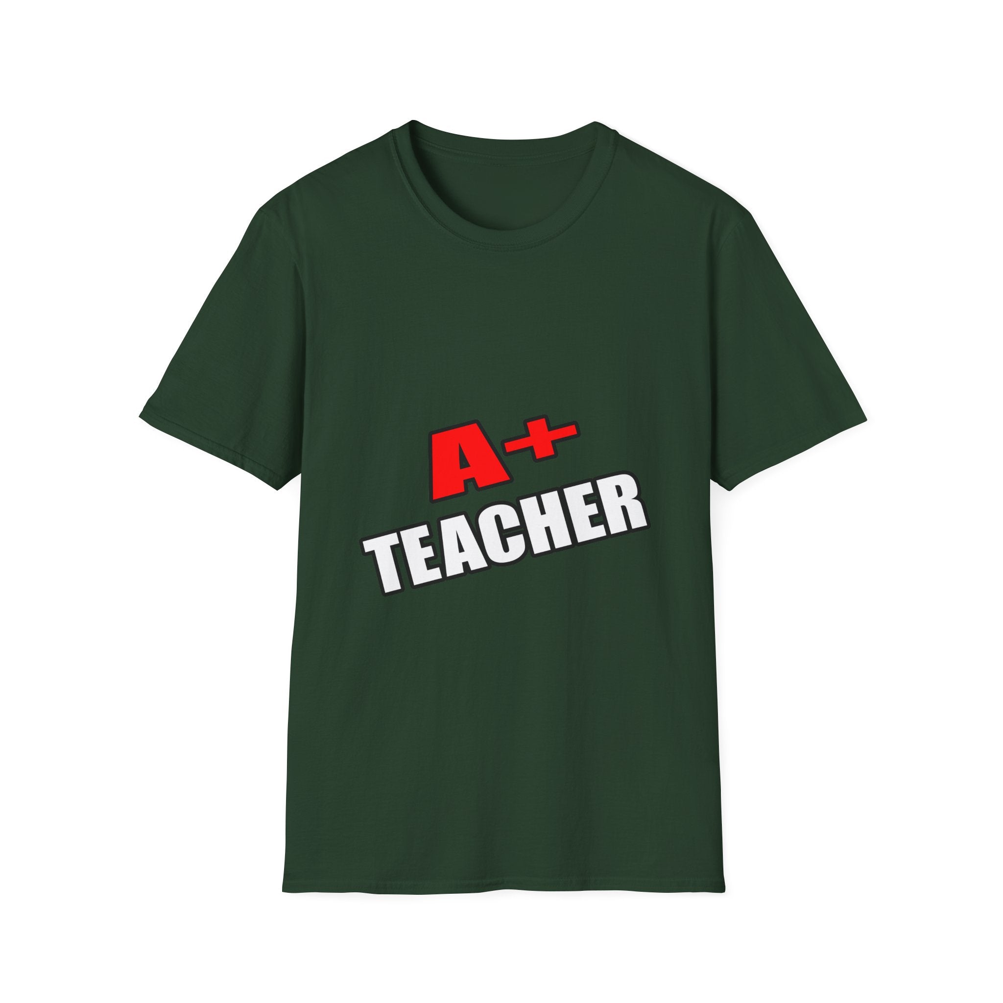 a plus teacher - Unisex Softstyle T-Shirt