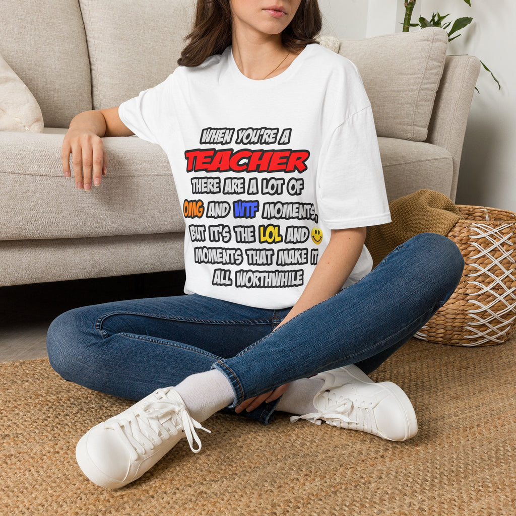 Teacher .. OMG WTF LOL - Unisex Softstyle T-Shirt