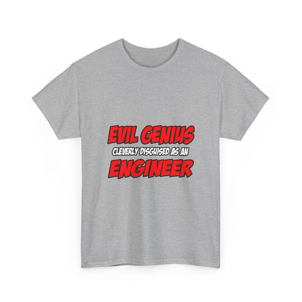 Evil Genius...Engineer - Unisex Heavy Cotton Tee