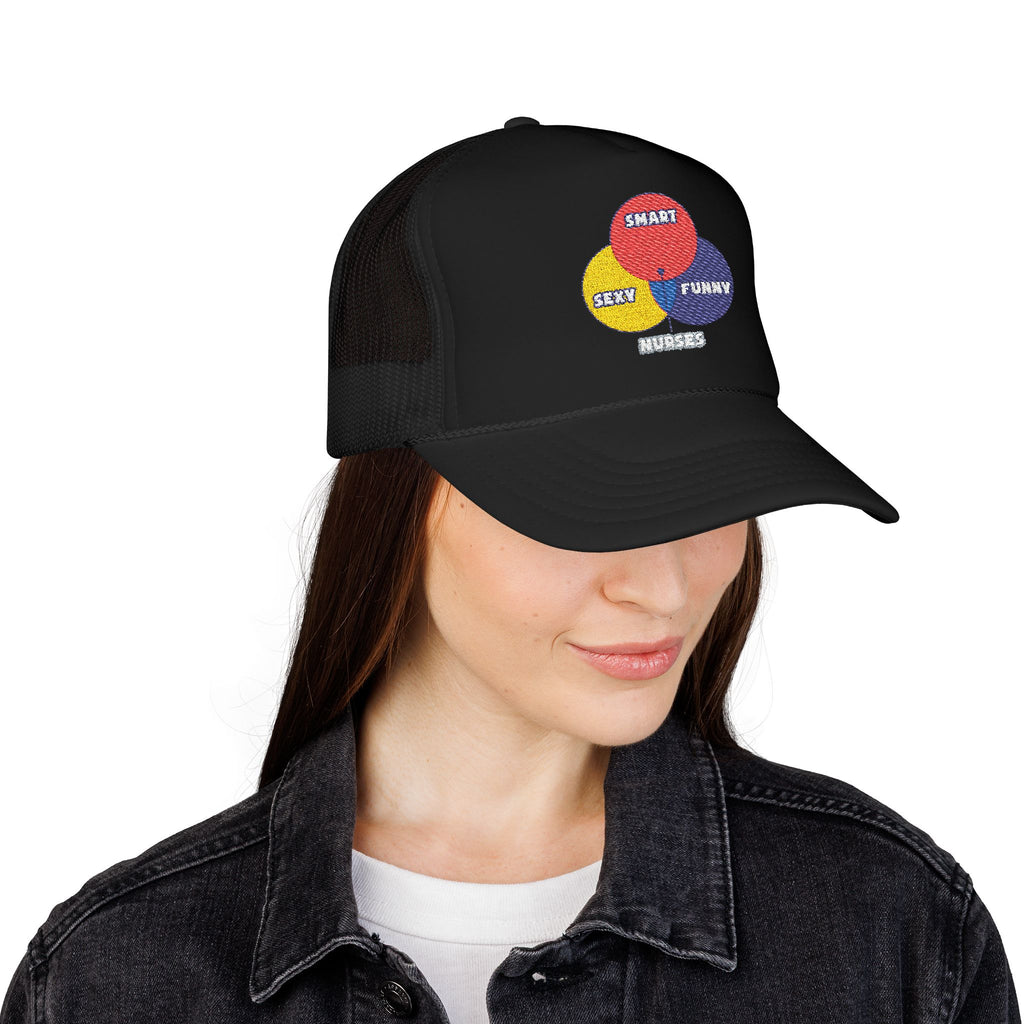 Venn Diagram .. Nurses - Foam Trucker Hat