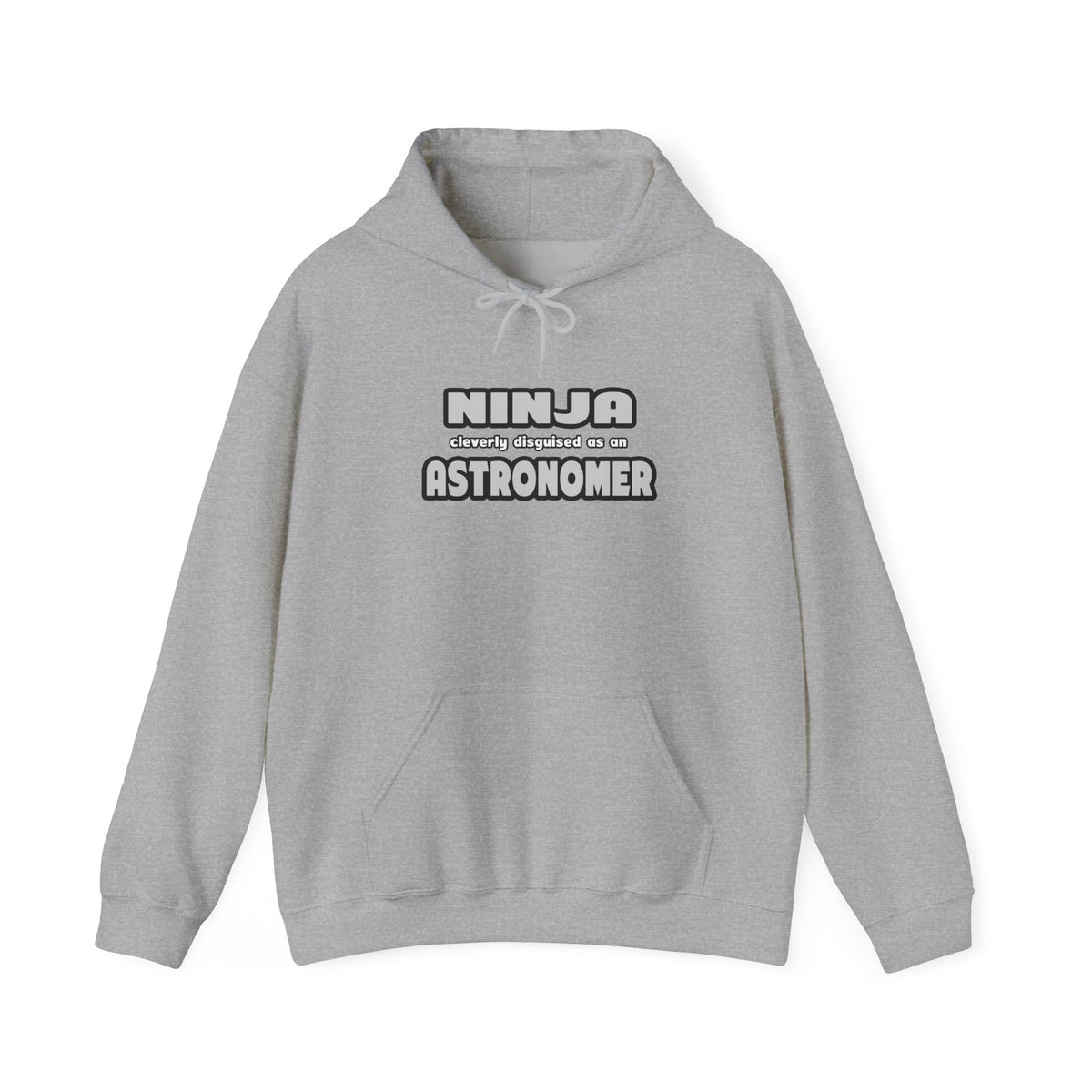Ninja Cleverly Disguised As An Astronomer - Unisex Heavy Blend™ Hooded Sweatshirt