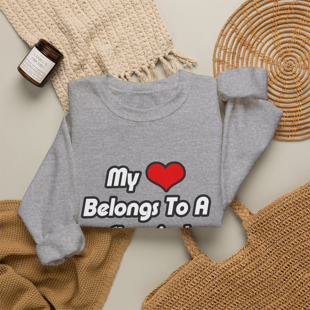 My Heart Belongs To A Chemical Engineer - Unisex Heavy Blend™ Crewneck Sweatshirt
