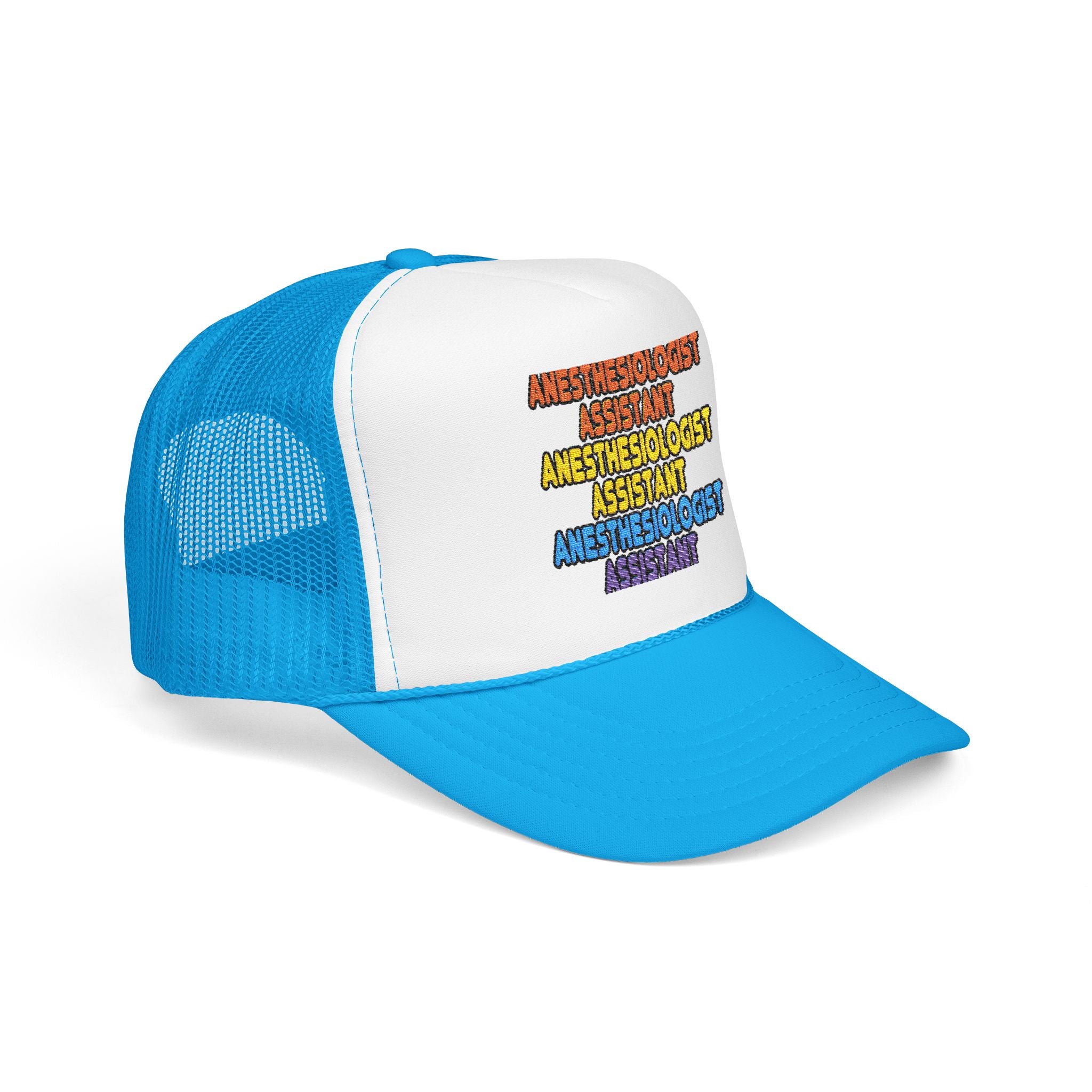Rainbow Anesthesiologist Assistant - Foam Trucker Hat