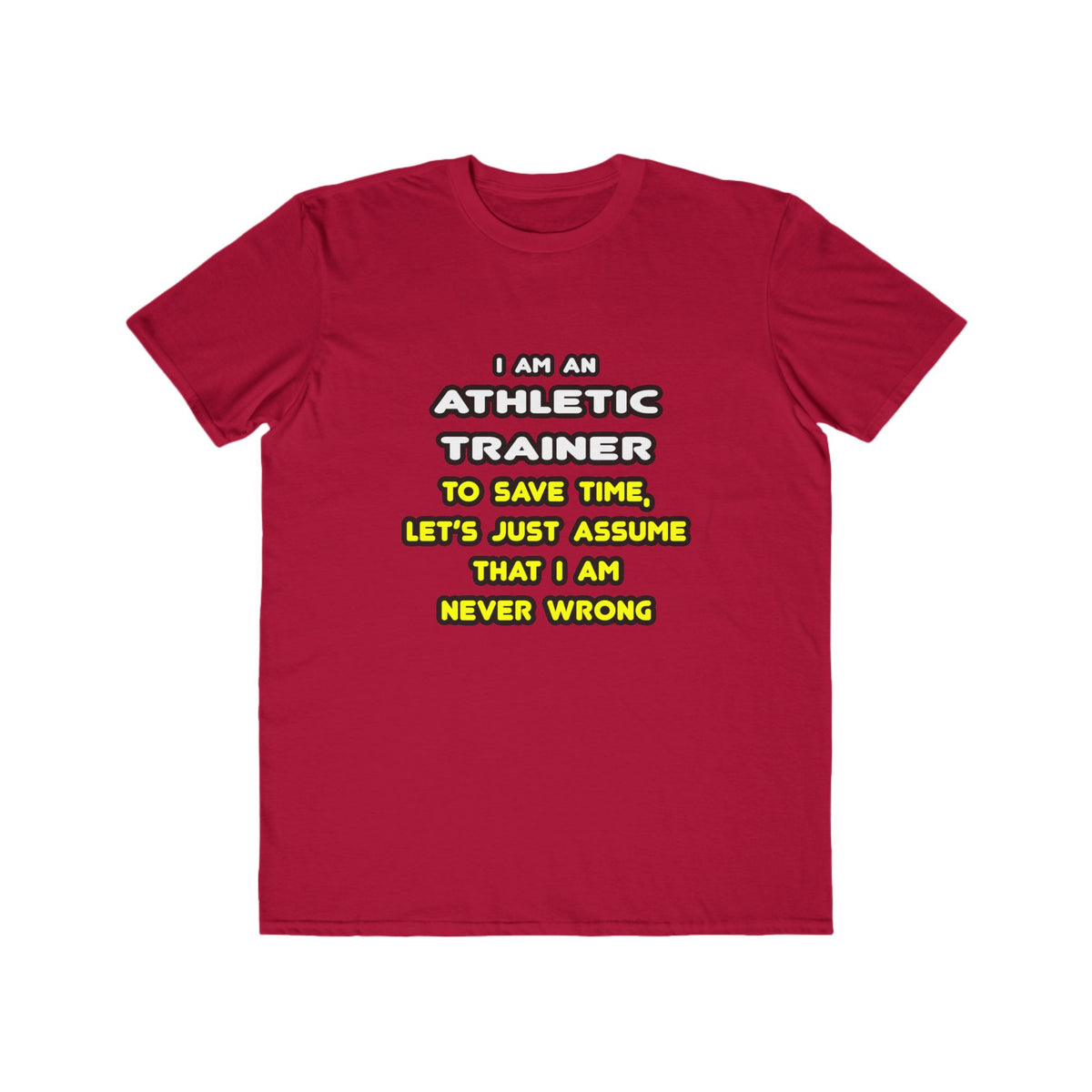 Funny Athletic Trainer T Shirts - Men's Lightweight Fashion Tee