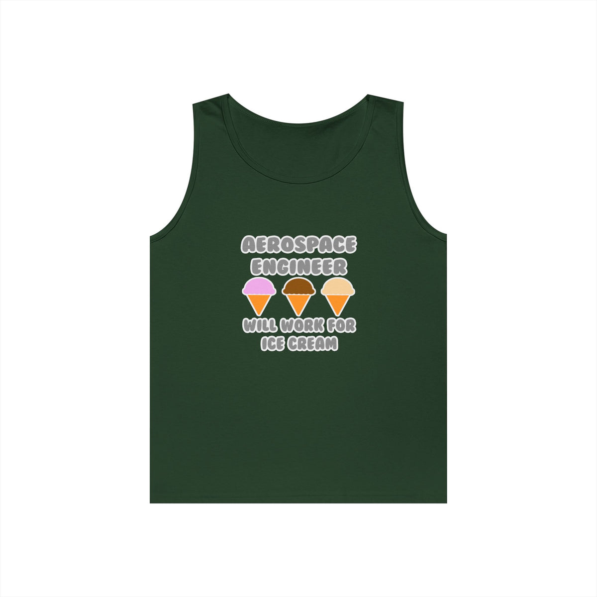 Aerospace Engineer ... Will Work For Ice Cream - Unisex Heavy Cotton Tank Top