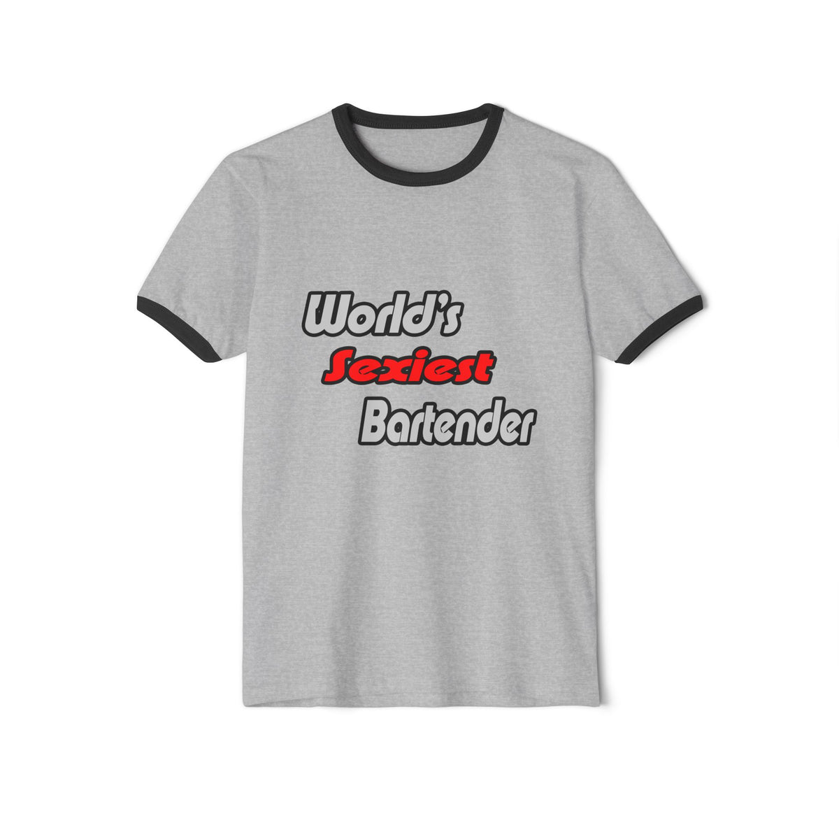 World's Sexiest Bartender - Unisex Cotton Ringer T-Shirt