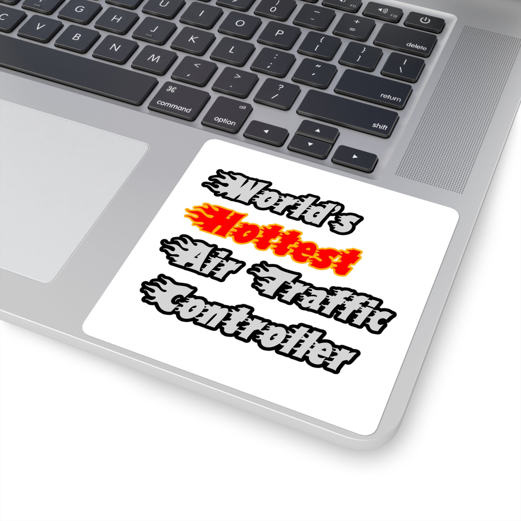 World's Hottest Air Traffic Controller - Square Stickers