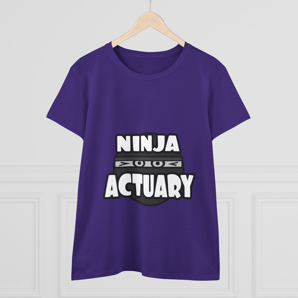 Ninja Actuary - Women's Midweight Cotton Tee