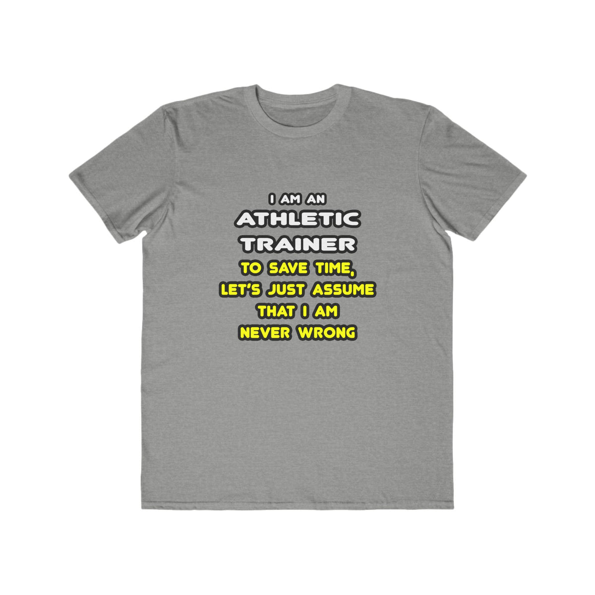 Funny Athletic Trainer T Shirts - Men's Lightweight Fashion Tee