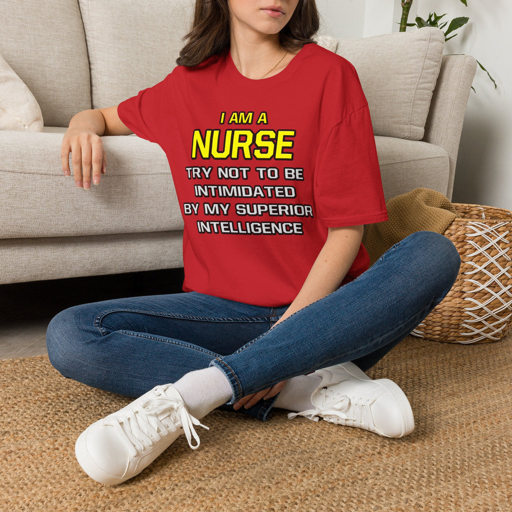 Nurse...Superior Intelligence - Unisex Softstyle T-Shirt