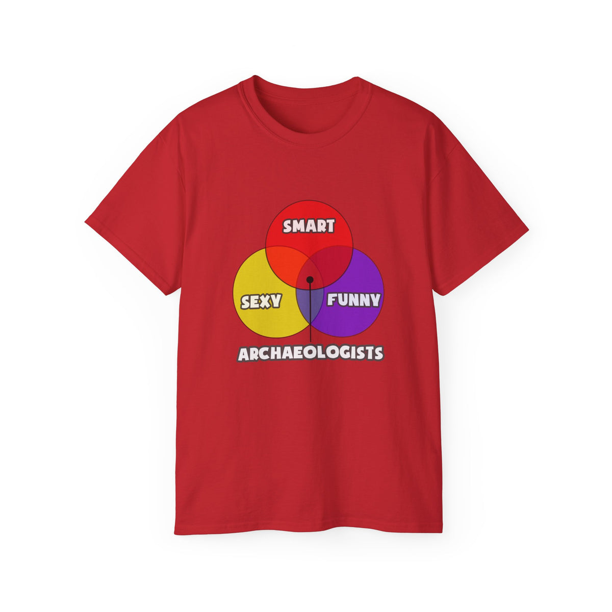 Venn Diagram .. Archaeologists - Unisex Ultra Cotton Tee