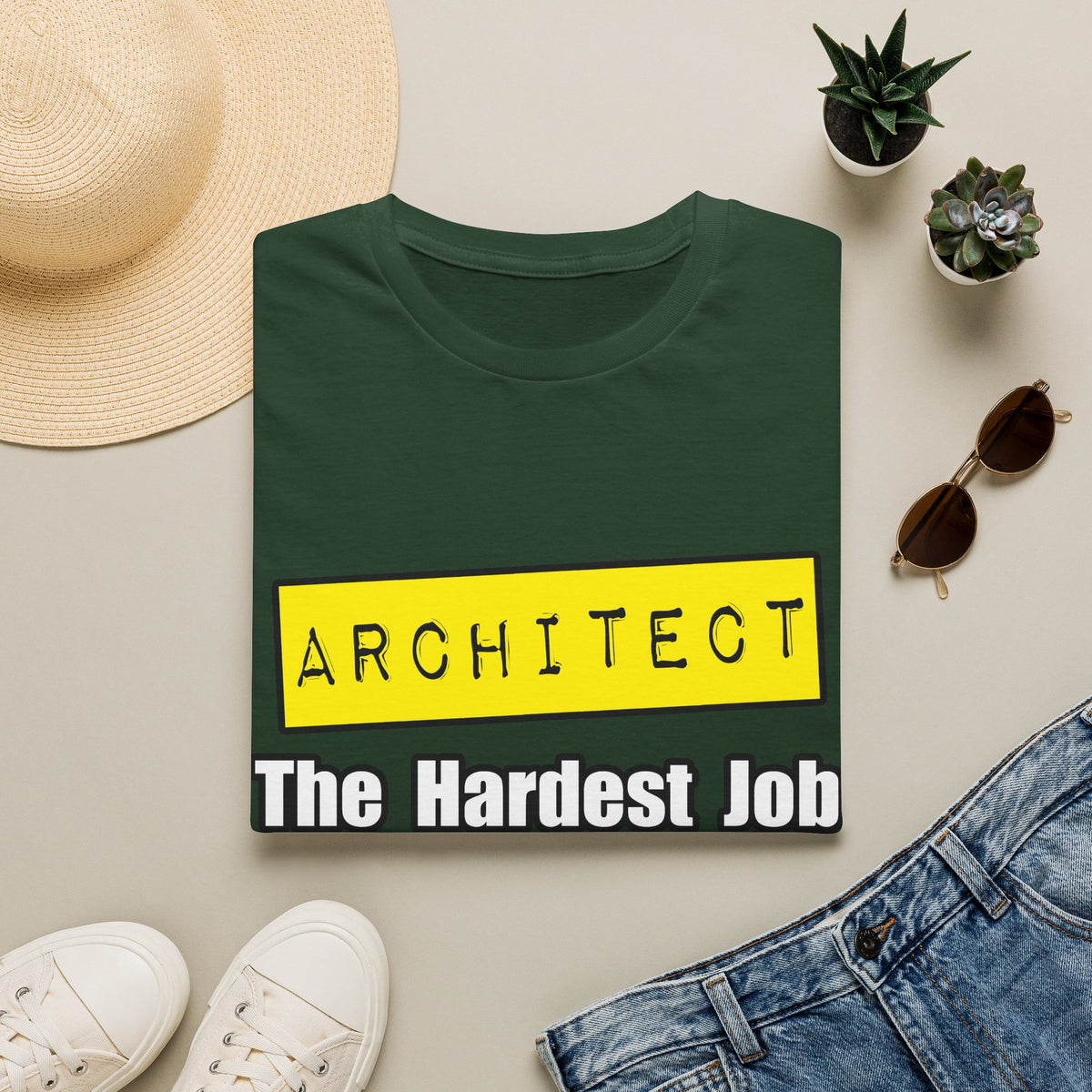 Architect...Hardest Job You'll Ever Love - Unisex Softstyle T-Shirt