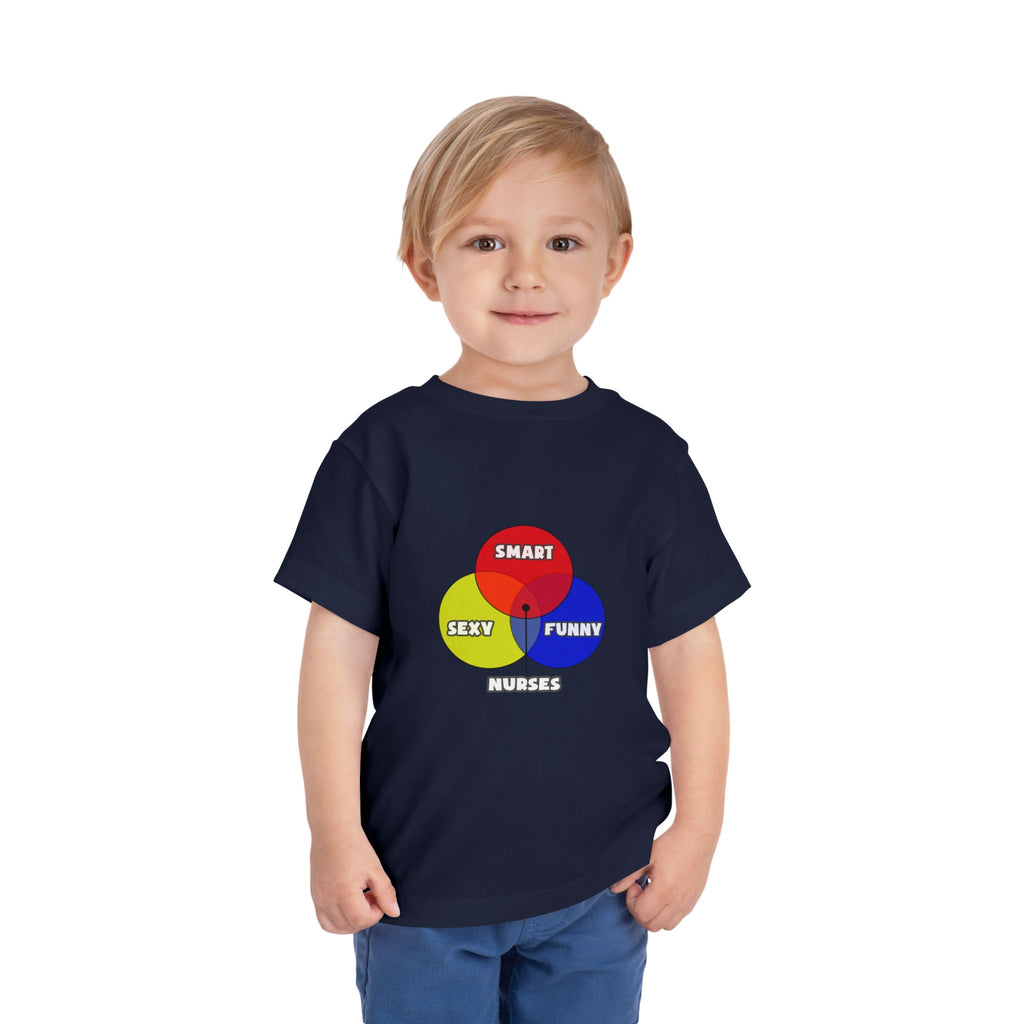 Venn Diagram .. Nurses - Toddler Short Sleeve Tee